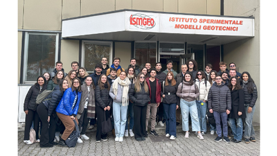 Il corso di Geotecnica in visita didattica presso l’Istituto Sperimentale Modelli Geotecnici, ISMGEO S.r.l.